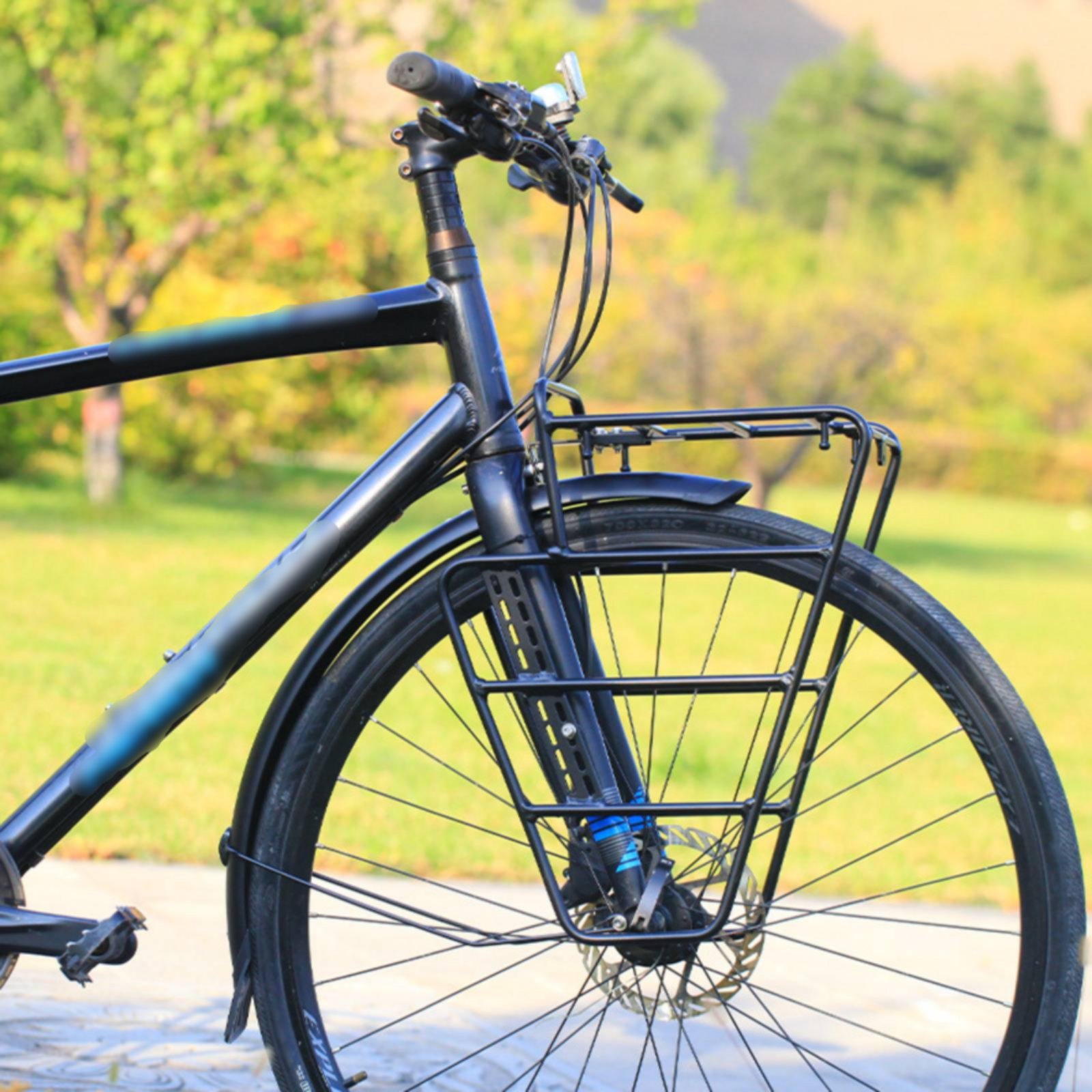 Cargo Rack Aluminum - Portabultos Delantero para Bicicleta de Gravel,