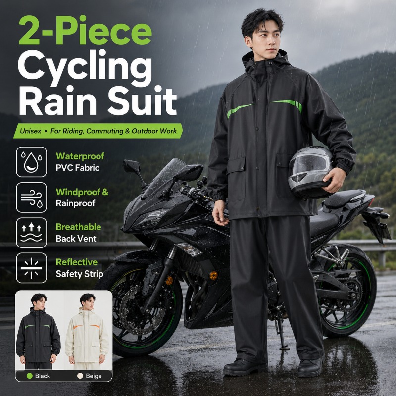 Cycling Commute Rain - Traje Impermeable de Ciclismo Unisex de