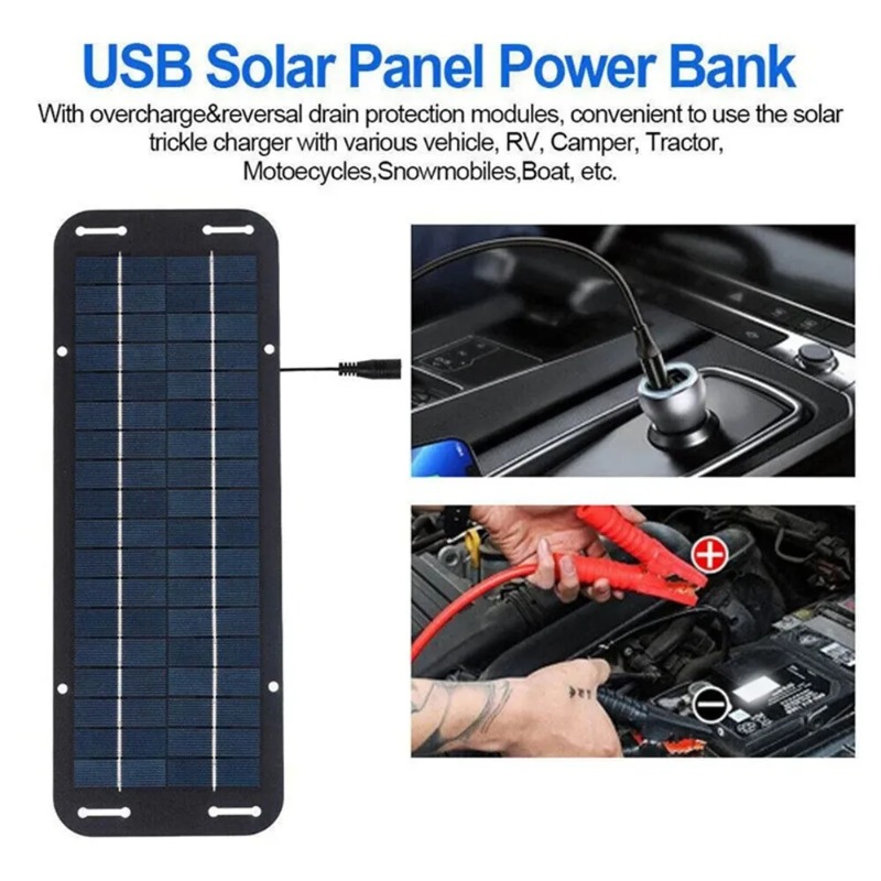 Kit de Panel Solar de 12V, Car - Usb Charger Dynamo reseña y precio