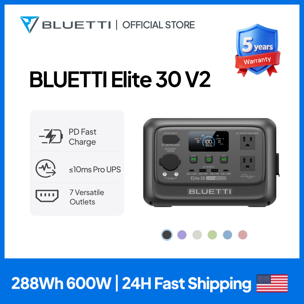 【Renew】BLUETTI Elite 30 V2 Est - Usb Charger Dynamo reseña y precio